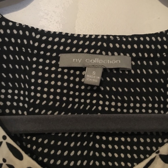 Black and cream Tie Blouse - Picture 3 of 6